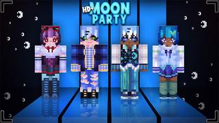 Thumbnail of the Minecraft Bedrock Marketplace product HD+ Moon Party created by Glowfischdesigns.