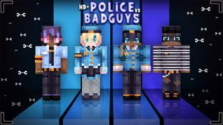 Thumbnail of the Minecraft Bedrock Marketplace product HD+ Police Vs Bad Guys created by Glowfischdesigns.