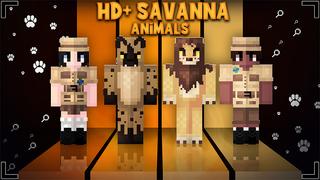 Thumbnail of the Minecraft Bedrock Marketplace product HD+ Savanna Animals created by Glowfischdesigns.