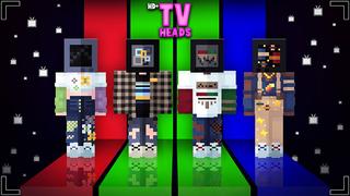 Thumbnail of the Minecraft Bedrock Marketplace product HD+ Tv Heads created by Glowfischdesigns.