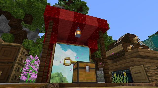 Screenshot of the Minecraft Bedrock Marketplace product Rising City created by Glowfischdesigns.