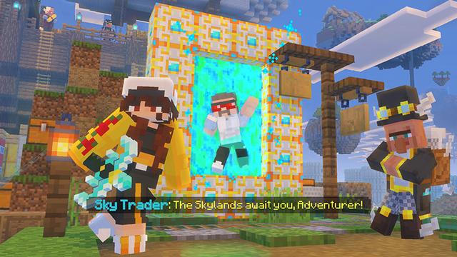 Screenshot of the Minecraft Bedrock Marketplace product Skyborne Kingdoms Add-On created by Glowfischdesigns.