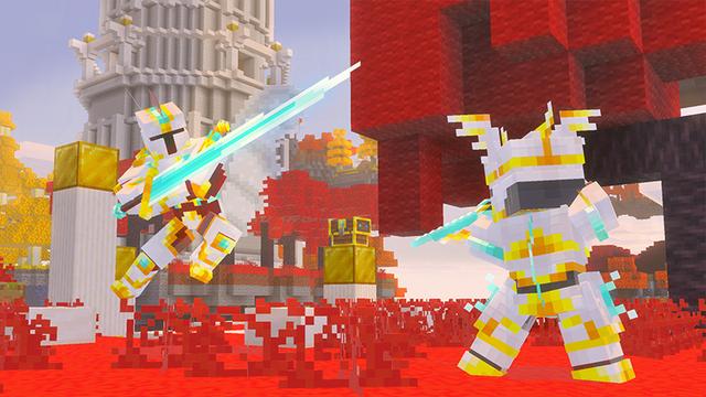 Screenshot of the Minecraft Bedrock Marketplace product Skyborne Kingdoms Add-On created by Glowfischdesigns.