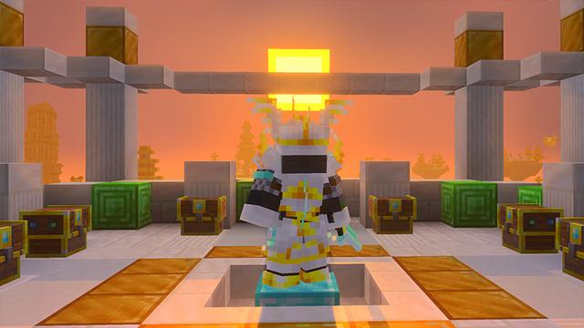 Screenshot of the Minecraft Bedrock Marketplace product Skyborne Kingdoms Add-On created by Glowfischdesigns.