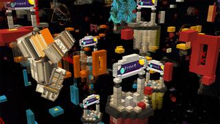 Screenshot of the Minecraft Bedrock Marketplace product Space Parkour created by Glowfischdesigns.