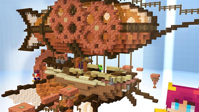 Screenshot of the Minecraft Bedrock Marketplace product Steampunk Parkour created by Glowfischdesigns.