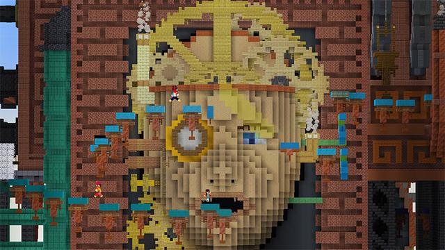 Screenshot of the Minecraft Bedrock Marketplace product Steampunk Parkour created by Glowfischdesigns.