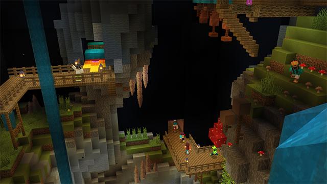 Screenshot of the Minecraft Bedrock Marketplace product Steampunk Parkour created by Glowfischdesigns.