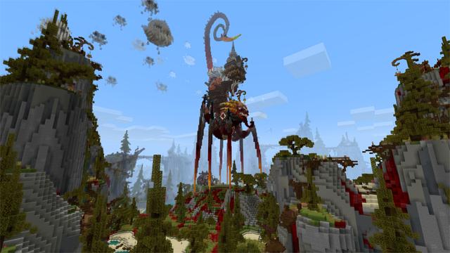 Screenshot of the Minecraft Bedrock Marketplace product The Haunted Oasis created by Glowfischdesigns.