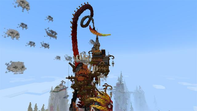Screenshot of the Minecraft Bedrock Marketplace product The Haunted Oasis created by Glowfischdesigns.