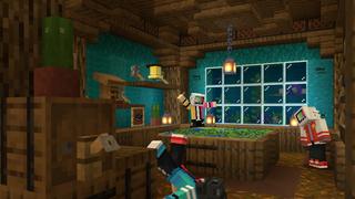 Screenshot of the Minecraft Bedrock Marketplace product Ultimate Hill Base 2 created by Glowfischdesigns.