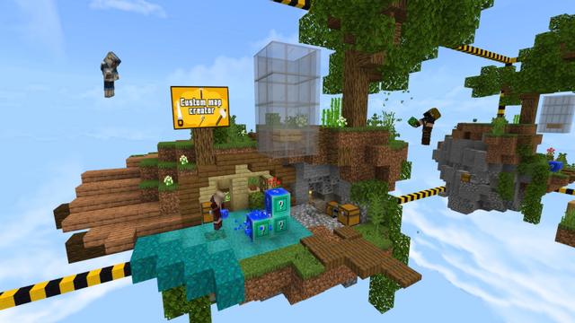 Screenshot of the Minecraft Bedrock Marketplace product Advanced Skywars created by GoE-Craft.