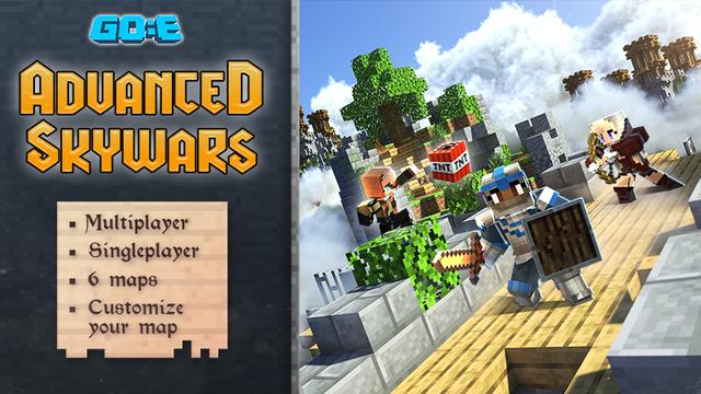 Thumbnail of the Minecraft Bedrock Marketplace product Advanced Skywars created by GoE-Craft.