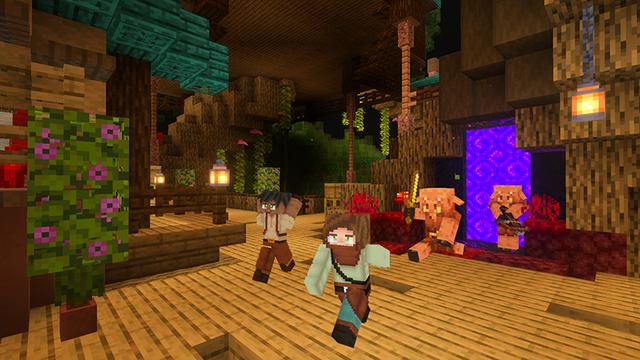 Screenshot of the Minecraft Bedrock Marketplace product Advanced Tree House Village created by GoE-Craft.