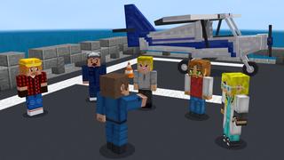 Screenshot of the Minecraft Bedrock Marketplace product Aircraft Carrier created by GoE-Craft.