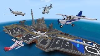 Screenshot of the Minecraft Bedrock Marketplace product Aircraft Carrier created by GoE-Craft.