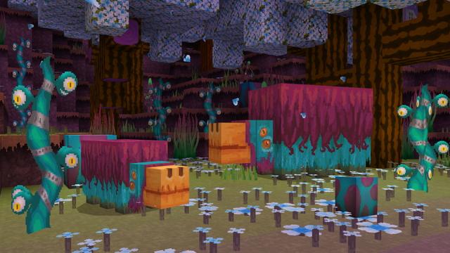Screenshot of the Minecraft Bedrock Marketplace product Alien Worlds - Texture Pack created by GoE-Craft.