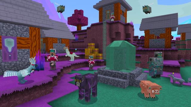 Screenshot of the Minecraft Bedrock Marketplace product Alien Worlds - Texture Pack created by GoE-Craft.