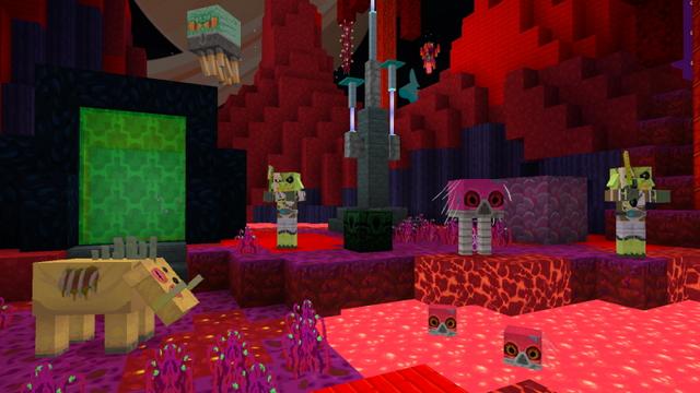 Screenshot of the Minecraft Bedrock Marketplace product Alien Worlds - Texture Pack created by GoE-Craft.