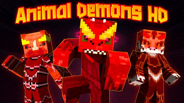 Thumbnail of the Minecraft Bedrock Marketplace product Animal Demons HD created by GoE-Craft.