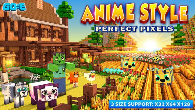 Thumbnail of the Minecraft Bedrock Marketplace product Anime Style - Perfect Pixels created by GoE-Craft.
