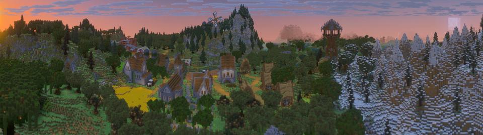 Panorama of the Minecraft Bedrock Marketplace product Apocalypse Awakens created by GoE-Craft.