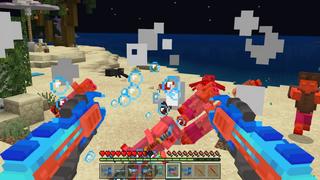Screenshot of the Minecraft Bedrock Marketplace product Aqua Weapons created by GoE-Craft.