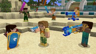 Screenshot of the Minecraft Bedrock Marketplace product Aqua Weapons created by GoE-Craft.