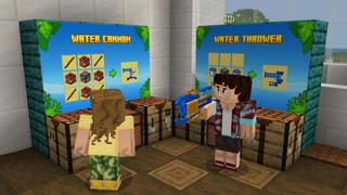 Screenshot of the Minecraft Bedrock Marketplace product Aqua Weapons created by GoE-Craft.