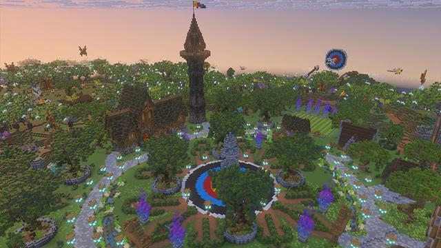Screenshot of the Minecraft Bedrock Marketplace product Archers Academy created by GoE-Craft.