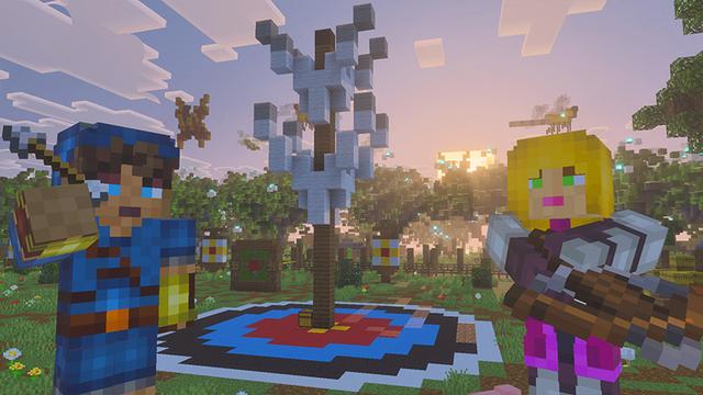 Screenshot of the Minecraft Bedrock Marketplace product Archers Academy created by GoE-Craft.