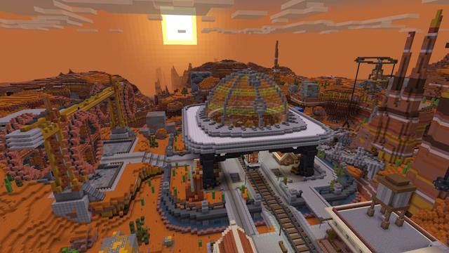 Screenshot of the Minecraft Bedrock Marketplace product Badlands Mines created by GoE-Craft.