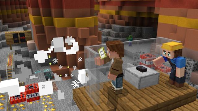 Screenshot of the Minecraft Bedrock Marketplace product Badlands Mines created by GoE-Craft.