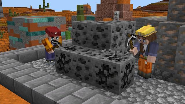 Screenshot of the Minecraft Bedrock Marketplace product Badlands Mines created by GoE-Craft.