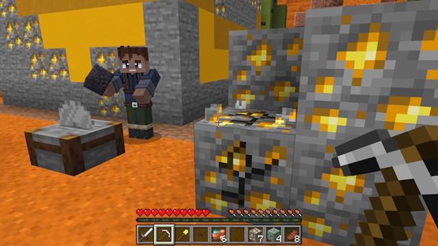 Screenshot of the Minecraft Bedrock Marketplace product Badlands Mines created by GoE-Craft.