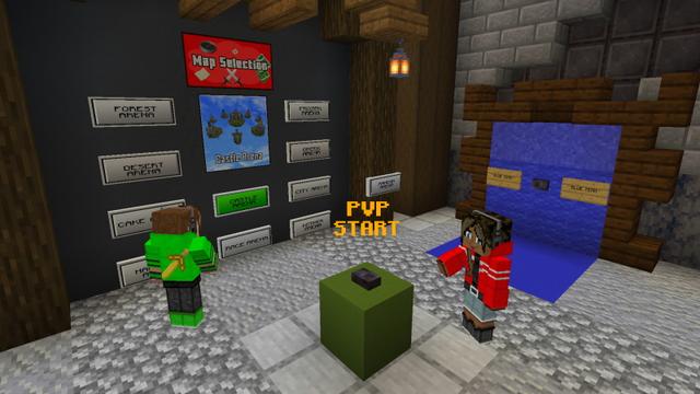 Screenshot of the Minecraft Bedrock Marketplace product Bed Wars Blitz created by GoE-Craft.