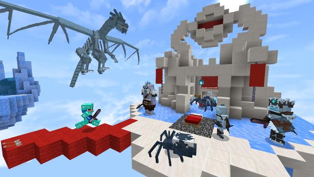 Screenshot of the Minecraft Bedrock Marketplace product Bed Wars - Winter Edition created by GoE-Craft.