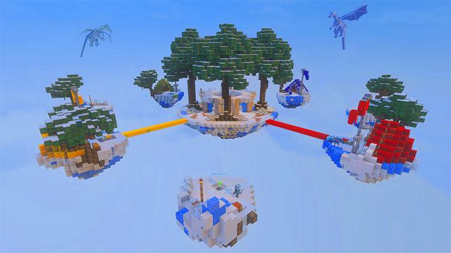 Screenshot of the Minecraft Bedrock Marketplace product Bed Wars - Winter Edition created by GoE-Craft.