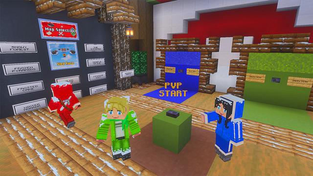 Screenshot of the Minecraft Bedrock Marketplace product Bed Wars - Winter Edition created by GoE-Craft.
