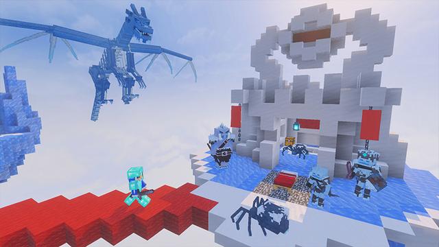 Screenshot of the Minecraft Bedrock Marketplace product Bed Wars - Winter Edition created by GoE-Craft.