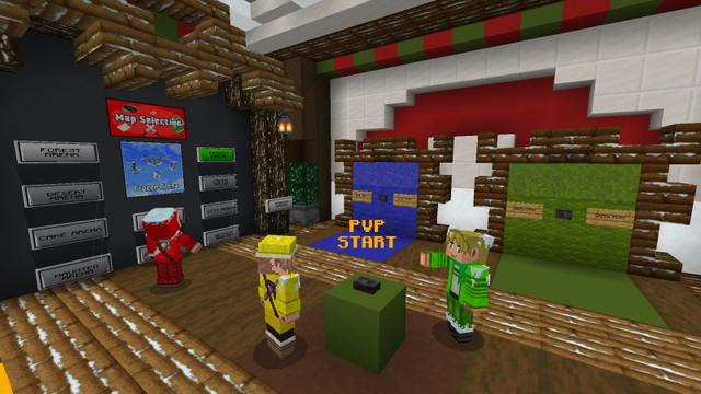 Screenshot of the Minecraft Bedrock Marketplace product Bed Wars - Winter Edition created by GoE-Craft.