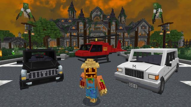 Screenshot of the Minecraft Bedrock Marketplace product Billionaire Halloween Mansion created by GoE-Craft.