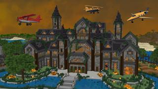 Screenshot of the Minecraft Bedrock Marketplace product Billionaire Halloween Mansion created by GoE-Craft.