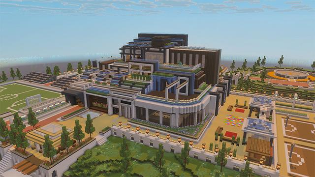 Screenshot of the Minecraft Bedrock Marketplace product Billionaire Summer Mansion created by GoE-Craft.