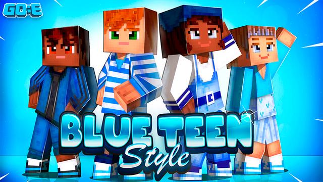 Thumbnail of the Minecraft Bedrock Marketplace product Blue Teen Style created by GoE-Craft.