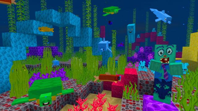 Screenshot of the Minecraft Bedrock Marketplace product Cartoon Craft created by GoE-Craft.