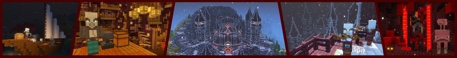 Panorama of the Minecraft Bedrock Marketplace product Castle Raid created by GoE-Craft.