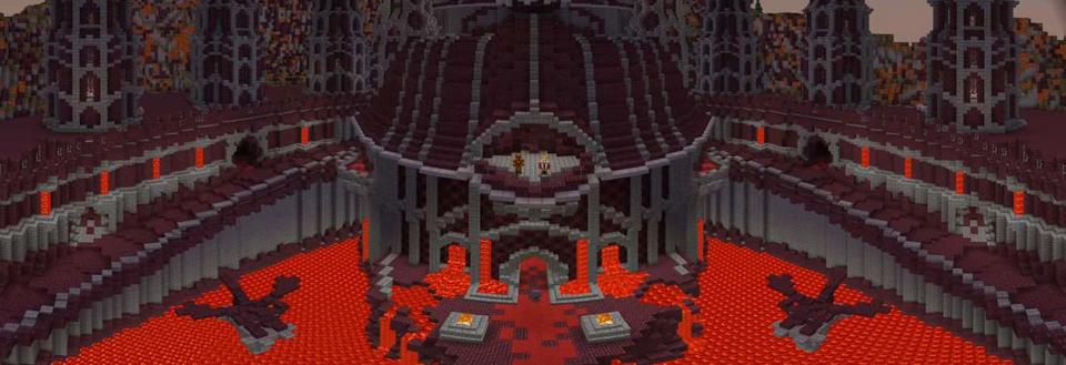 Panorama of the Minecraft Bedrock Marketplace product Castle Raid created by GoE-Craft.