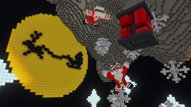 Screenshot of the Minecraft Bedrock Marketplace product Christmas Droppers created by GoE-Craft.