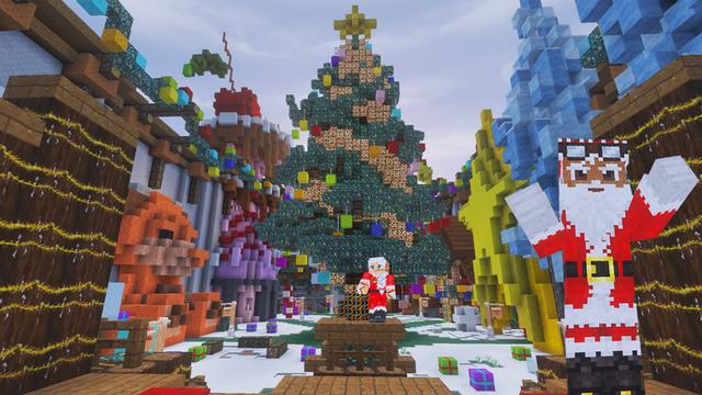Screenshot of the Minecraft Bedrock Marketplace product Christmas Droppers created by GoE-Craft.